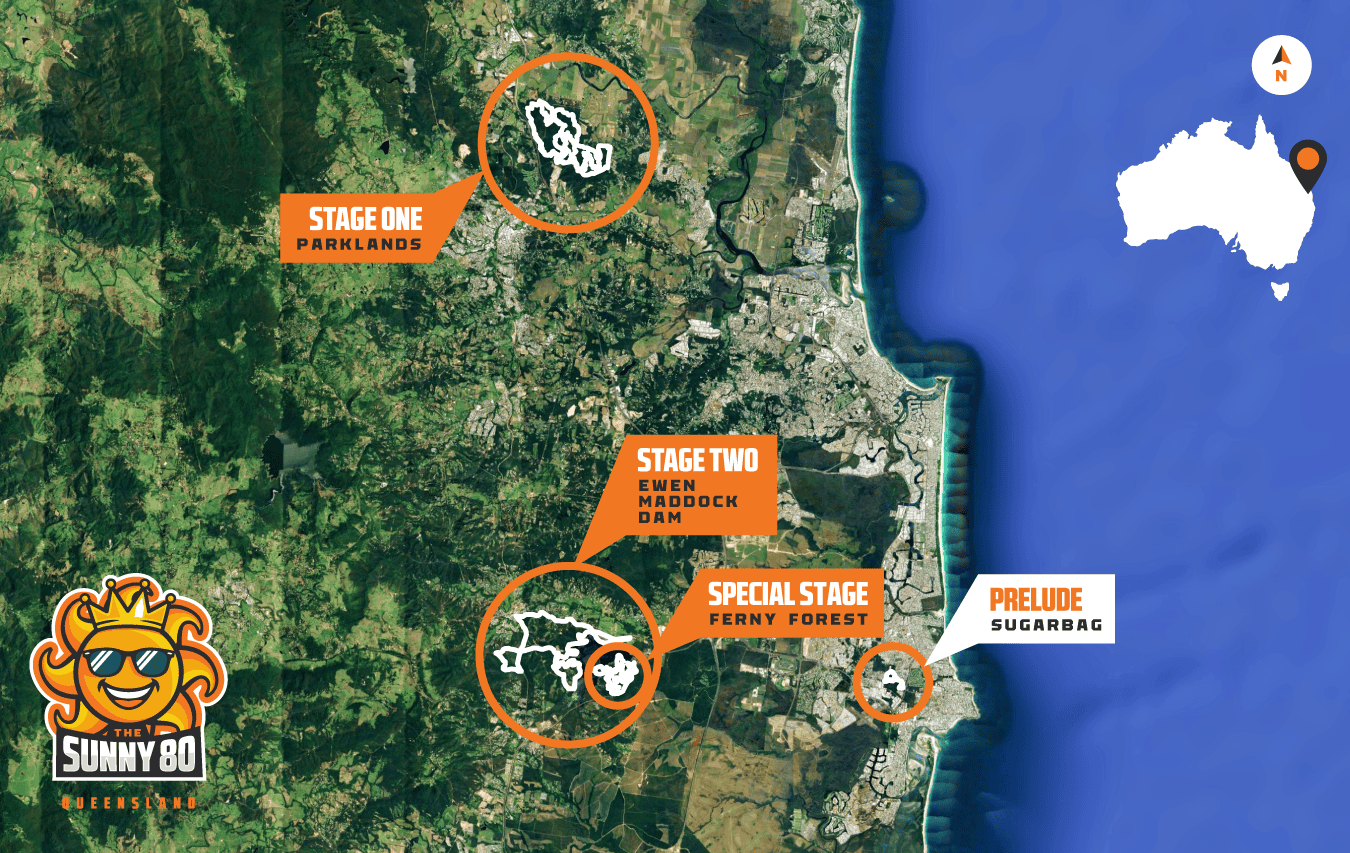 Quad Crown Sunshine Coast MTB Event Map